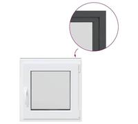 Tidyard Basement Window RISOR 60x60 cm Tilt&Turn DIN Right Anthracite Basement Window Model4108386