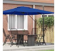 Tidyard Cantilever Roma Parasol Azure Blue 286x285x265 cm Aluminium Parasol Umbrella Model42003340
