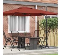 Tidyard Cantilever Roma Parasol Terracotta 286x285x265 cm Aluminium Parasol Umbrella Model42003342