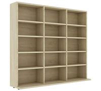 Tidyard CD shelf Sonoma oak 100x23x89.5 cm wood material Cabinets and storage Model801790