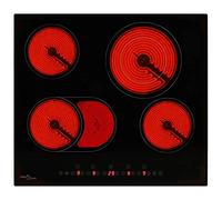 Tidyard Ceramic Hob with 4 Burners Touch Control Automatic Shut-Down6600 W Black