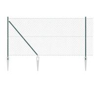 Tidyard Chain Link Fence Green 1.2 x 10 m Garden Fencing Model3351150