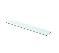 Tidyard Shelf Panel Glass Clear Multiple Sizes Toughened Strong and Durable for Shower Bath as Brackets 70x12 cm