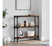 Tidyard Console Table Narrow Sofa Table Long Entryway Table Hall Desk for Living Room Bedroom Hallway Smoked Oak 75x22.5x75 cm Engineered WoodType 1 Furniture