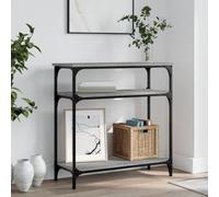 Tidyard Console Table Narrow Sofa Table Long Entryway Table Hall Desk for Living Room Bedroom Hallway Grey Sonoma 75x29x75 cm Engineered Wood