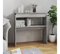 Tidyard Console Table Slim Sofa Tables Hall Table Home Side Table Entryway Hallway Home Decor Grey Sonoma 80x30x80 cm Engineered Wood