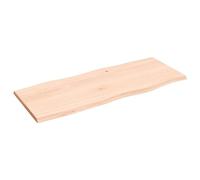 Tidyard Desk Top Wooden Tabletop Solid Wood Oak Work Tabletop Desktop Countertop Worksurface 100x40x2 cm Untreated Solid Wood Oak
