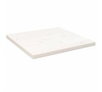 Tidyard Desk Top Wooden Tabletop Solid Wood Pine Work Tabletop Rectangular Desktop Countertop White 40x40x2.5 cm Solid Wood Pine Square
