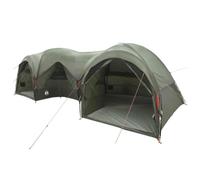 Tidyard Family Tent with Rainfly for 5 People, Water-Resistant Polyester and Fiberglass Steel Frame, Two-Room Outdoor Camping Shelter with Separate Doorways, 18.27 sqm Spacious Living Space for Family