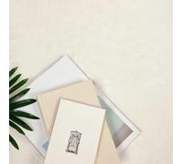 Tidyard Faux Rabbit Fur Rug White 120 x 120 cm Polyester Carpet Model42021619