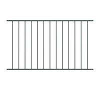 Tidyard Fence Panel Powder-Coated Steel 1.7x1 m Anthracite Fence Panels Model145222