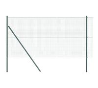 Tidyard Fence Post Set Set of 2 Green Metal mesh 10 x 1 m Durable Garden Fence Trellis