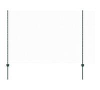 Tidyard Fence Posts 11 pcs U-Channel Green 160 cm Steel Steel Poles for Yard, Outdoor Model3336803