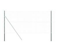 Tidyard Fence Posts 12 pcs Green 140 cm Powder-coated steel Steel Poles for Yard, Outdoor Model42012736