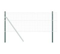 Tidyard Fence Posts 12 pcs Green 80 cm Powder-coated steel Steel Poles for Yard, Outdoor Model42012724