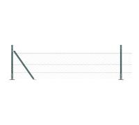 Tidyard Fencing Set Set of 2 Forest Green Metal 25 x 0.5 m Durable Garden Border Fence Model3353506
