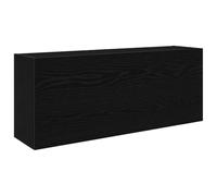 Tidyard Floating Cabinet Kitchen Bathroom Wall Cabinet Black 100x25x40 cm Engineered Wood Floating Storage Cupboard