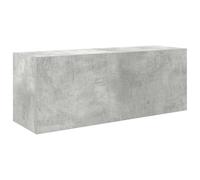 Tidyard Floating Cabinet Kitchen Bathroom Wall Cabinet Concrete Grey 80x25x30 cm Engineered Wood Floating Storage Cupboard