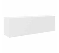 Tidyard Floating Cabinet Kitchen Bathroom Wall Cabinet White 100x25x30 cm Engineered Wood Floating Storage Cupboard