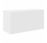 Tidyard Floating Cabinet Kitchen Bathroom Wall Cabinet White 60x25x30 cm Engineered Wood Floating Storage Cupboard