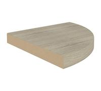 Tidyard Floating Corner Shelf Oak 35x35x3.8 cm MDF