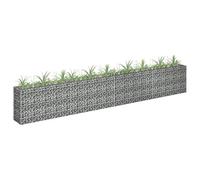 Tidyard Gabion Raised Bed Galvanised Steel Raised Bed, Stone Basket Planter, Fencing Wire Patio Flower Plant Bed, Stone Wire Garden Outdoor Landscape Gabion Pot 360x30x60 cm