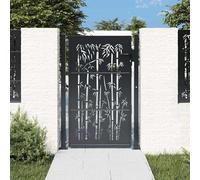 Tidyard Garden Gate Anthracite Galvanised Steel Powder Coated Easy to Assemble Security Lockable Model153181