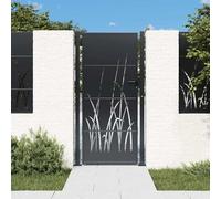 Tidyard Garden Gate Anthracite Galvanized Steel Powder Coated Easy to Assemble Security Lockable Model153170
