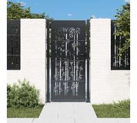 Tidyard Garden Gate Anthracite Steel Security Lockable Easy Assembly Outdoor Model153183