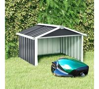 Tidyard Garden Robot Lawnmower Shed 92x97x63 cm Galvanised Steel Anthracite lawn, courtyard Model150909