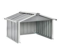 Tidyard Garden Robot Lawnmower Shed 92x97x63 cm Galvanised Steel Grey lawn, courtyard Model150908