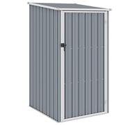 Tidyard Garden Shed Grey 87x98x159 cm Galvanised Steel Outdoor Garden Storage Shed