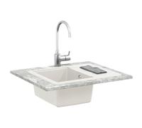 Tidyard Granite Modern Kitchen Sink - Sleek Rectangular Design with Easy Maintenance, Perfect for Contemporary Homes Model42028415