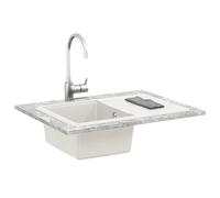 Tidyard Granite Modern Kitchen Sink - Sleek Rectangular Design with Easy Maintenance, Perfect for Contemporary Homes Model42028411