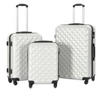 Tidyard Hardcase Trolley Set 3 pcs Bright Silver ABS Suitcase Model91887