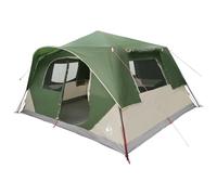 Tidyard Instant Tent Polyester Steel 365x380x200cm Green, Waterproof Summer Camping Shelter for 8 Person Family Outdoor 42028699