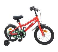 Tidyard Kids Bike with Adjustable Handlebar and Seat, 14 Inch Steel Frame ren's Bicycle, Green, for 3-5 Years Old, 95-110cm, Urban and Rural Riding 42009476