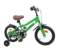 Tidyard Kids Bike with Adjustable Handlebar and Seat, 14 Inch Steel Frame ren's Bicycle, Green, for 3-5 Years Old, 95-110cm, Urban and Rural Riding 42009476