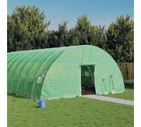 Tidyard Large Greenhouse Walk-In Green House with Steel Frame Plants Vegetable Raised Greenhouse Green 60 m² 10x6x2.85 m Home & Garden