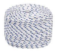 Tidyard Marine Boat Rope Polypropylene Durable Practical Weather Proof for Sailing Boating White 10 mm 100 m Polypropylene