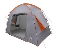 Tidyard Modern Cabin Tent Waterproof Polyester with Air Vent Foldable 210x210x138cm Grey Orange for Camping Outdoor Adventures 42028507