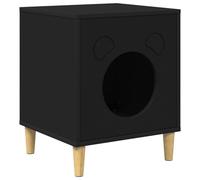 Tidyard Modern Cat House: Stylish Rectangular Design for Cozy Indoor Living, Engineered Wood, Perfect for Autumn/Fall and Winter Comfort 8000672