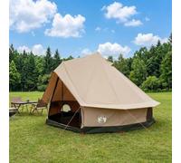 Tidyard Modern Family Tent 12 Person Polycotton Camping Tent Army Green, 600x600x348cm, Mesh Ventilation, Waterproof Shelter for Outdoor Camping, Family Gatherings, Backyard Adventures 42017504
