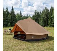 Tidyard Modern Family Tent 12 Person Polycotton Camping Tent Army Green, 600x600x348cm, Mesh Ventilation, Waterproof Shelter for Outdoor Camping, Family Gatherings, Backyard Adventures 42017504
