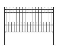 Tidyard Modern Spike Ring Fence - Powder-Coated Steel Outdoor Barrier, Rectangular Design for Garden, Patio, Driveway Security Model42030107