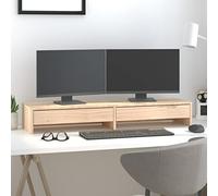 Tidyard Monitor Stand 100x27x15 cm Solid Wood Pine Model813959