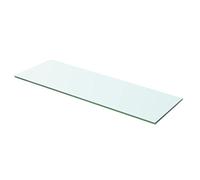 Tidyard Shelf Panel Glass Clear Multiple Sizes Toughened Strong and Durable for Shower Bath as Brackets 60x15 cm