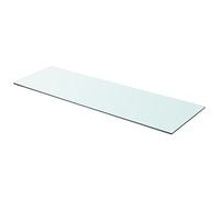 Tidyard Shelf Panel Glass Clear Multiple Sizes Toughened Strong and Durable for Shower Bath as Brackets 90x30 cm