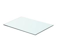 Tidyard Shelf Panel Glass Clear Multiple Sizes Toughened Strong and Durable for Shower Bath as Brackets 50x30 cm