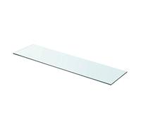 Tidyard Shelf Panel Glass Clear Multiple Sizes Toughened Strong and Durable for Shower Bath as Brackets 80x20 cm